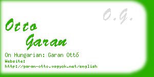 otto garan business card