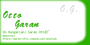 otto garan business card